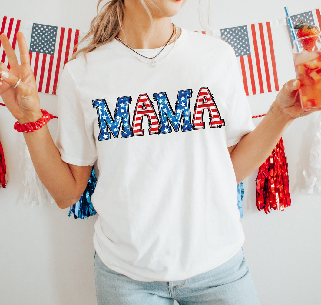 Mama flag letters